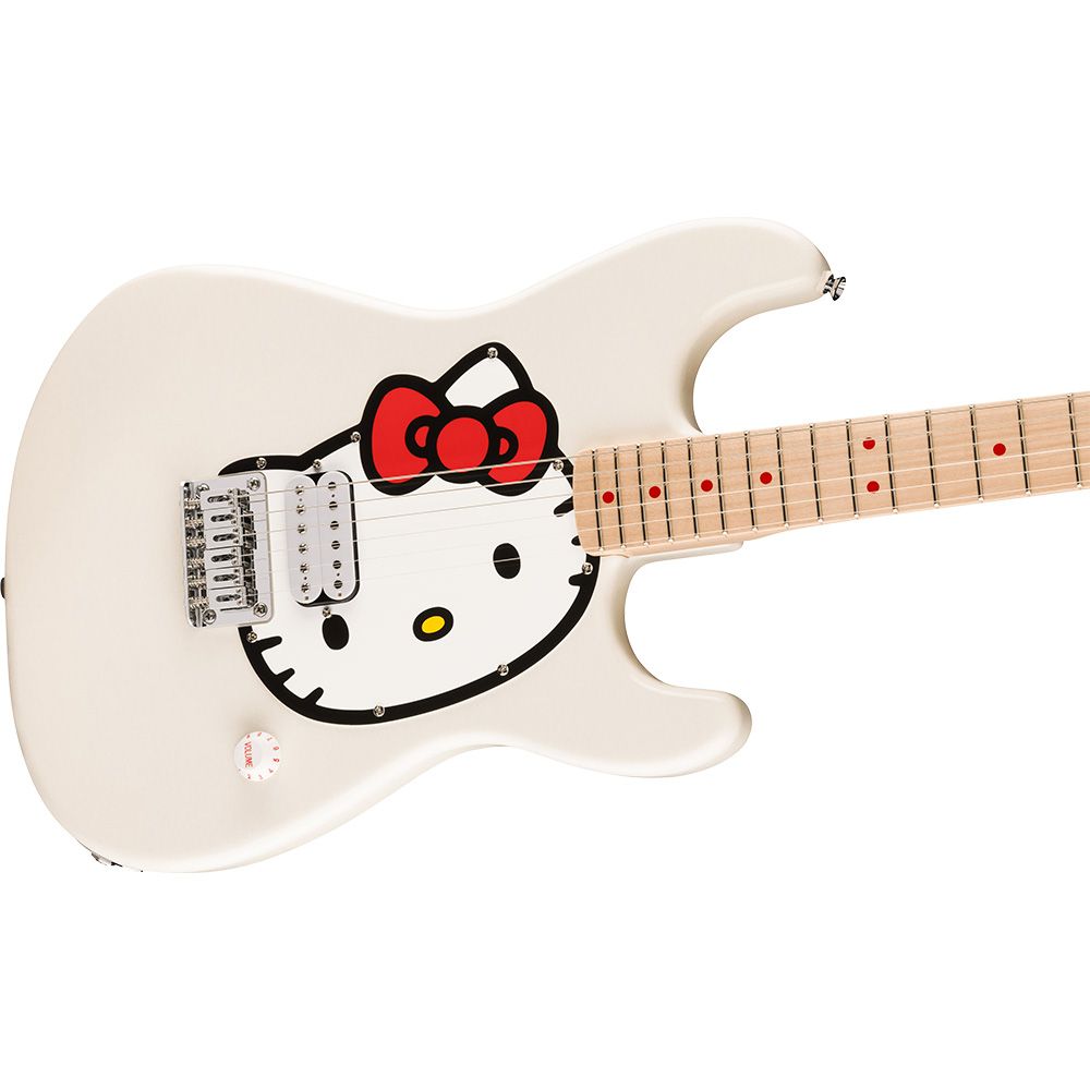 Squier Fender x Hello Kitty White Stratocaster // Mannys Music