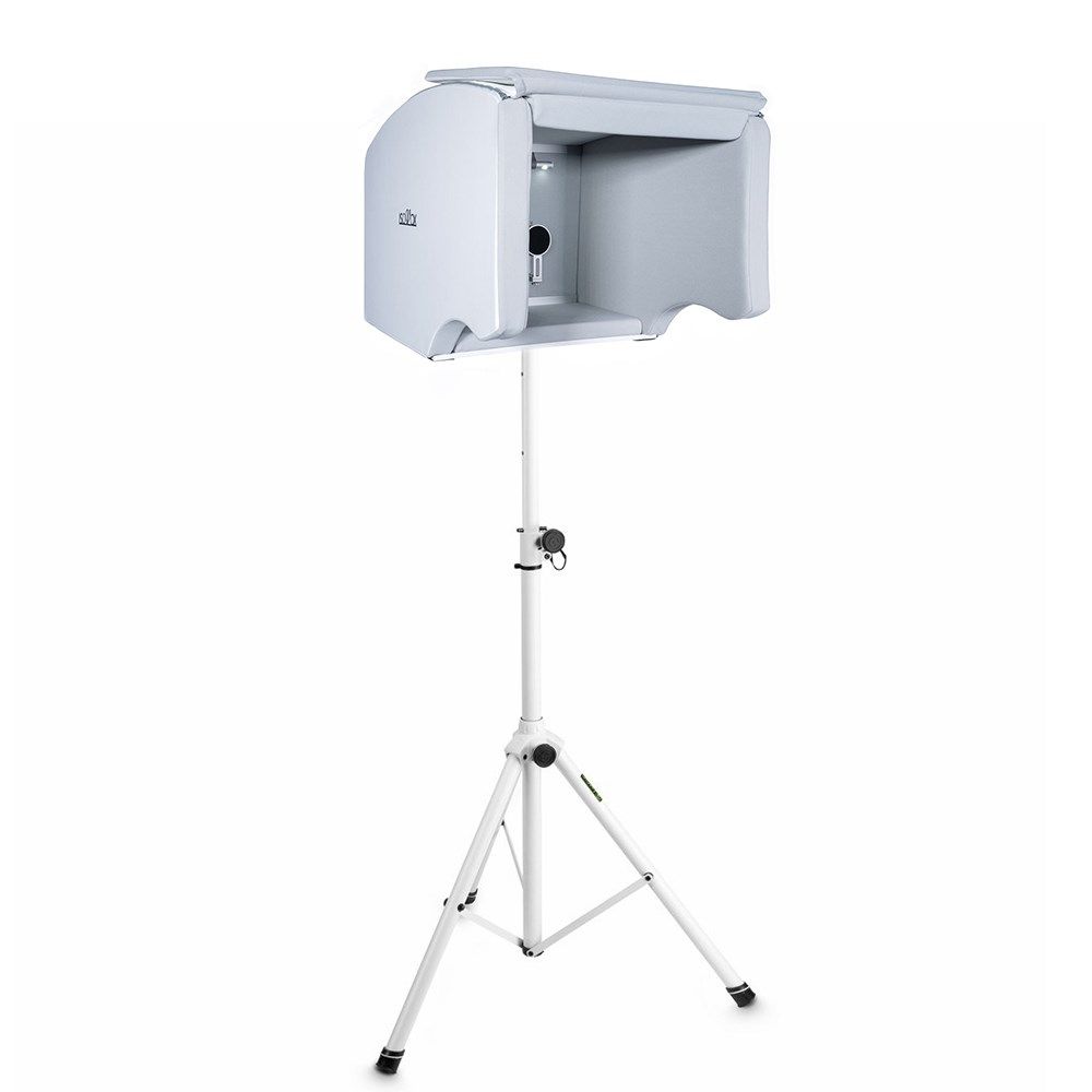 IsoVox 2 Portable Vocal Booth (White) & Gravity SP5211W Tripod