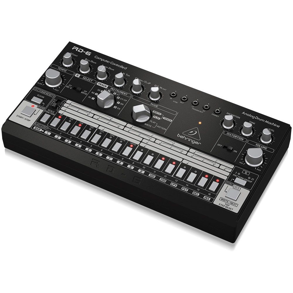 Behringer RD6 Classic 606 Analog Drum Machine w/ 16 Step Sequencer