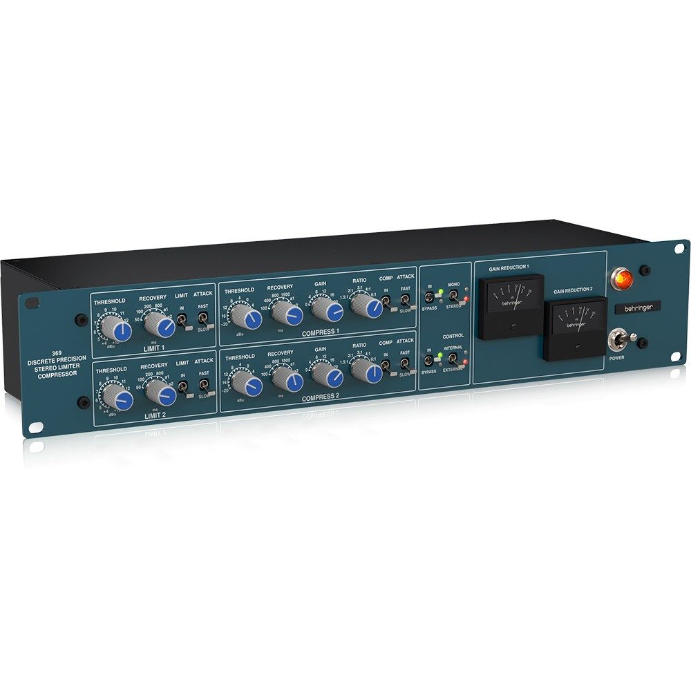 【2025年購入・使用わずか】BEHRINGER 369 ★ノブ対策品・予備あり Behringer 369 2-Channel Stereo Compressor & Limiter w/ Custom
