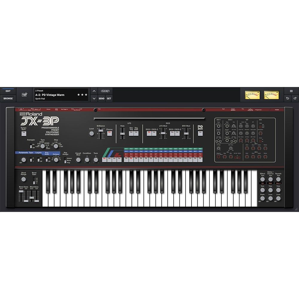 Roland JX-3P シンセサイザー Cloud Lifetime Keys Roland JX-3P Software Synthesizer - Electronic Delivery