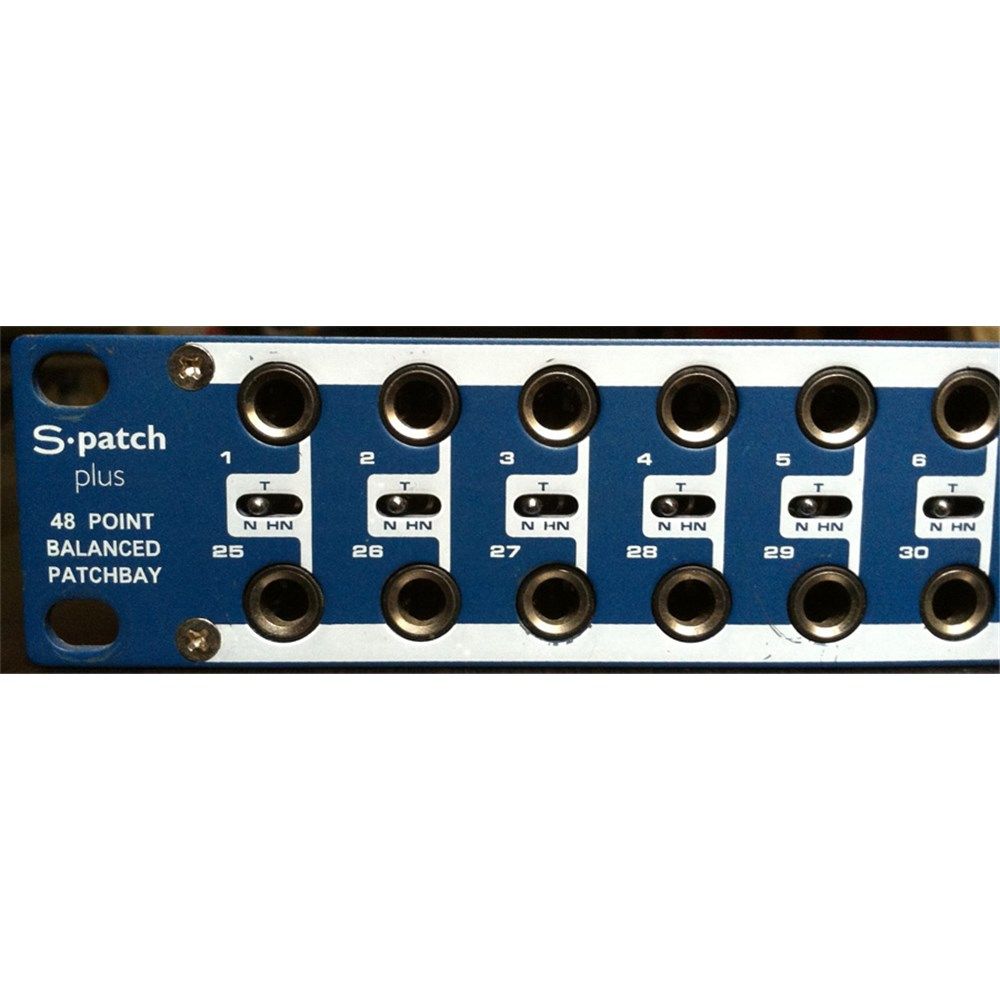 【未使用・全ch確認済】SAMSON S-Patch Plus TRSパッチベイ Samson S Patch Plus 48 Point Patch Bay w/ Front Switching