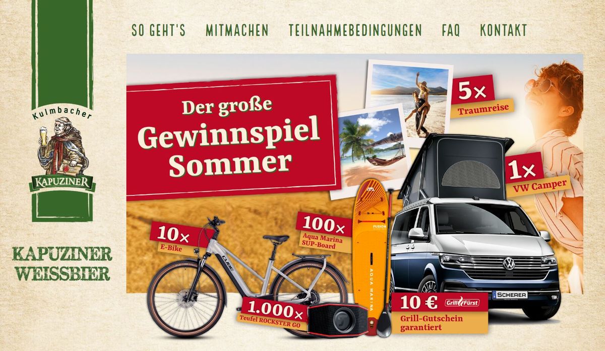 Kapuziner Sommer Gewinnspiel