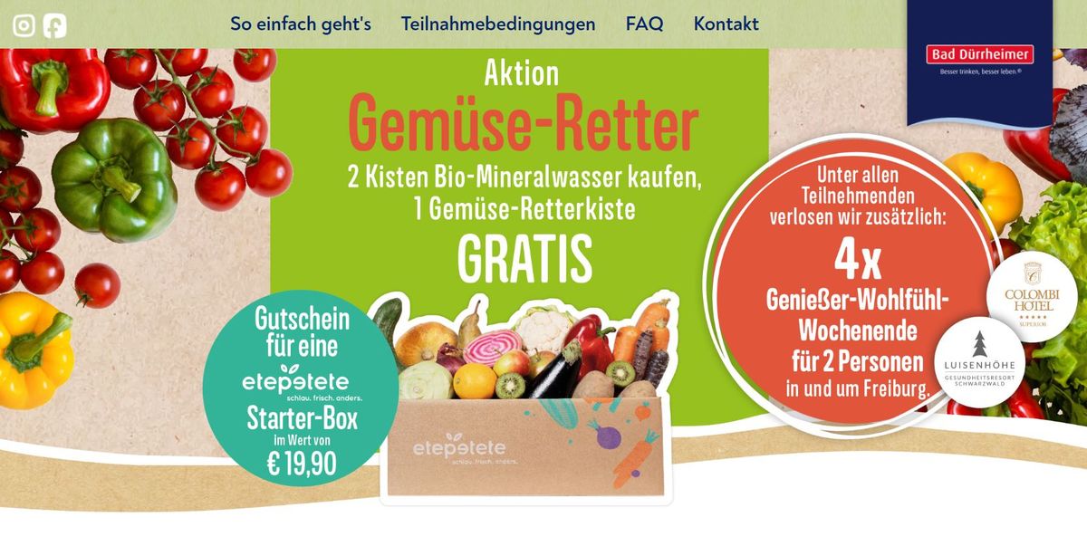 Bad Dürrheimer Zugabeaktion mit etepetete