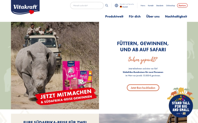 Vitakraft — Vitakraft Katzensnacks und Poésie-Artikel Gewinnspiel 2026