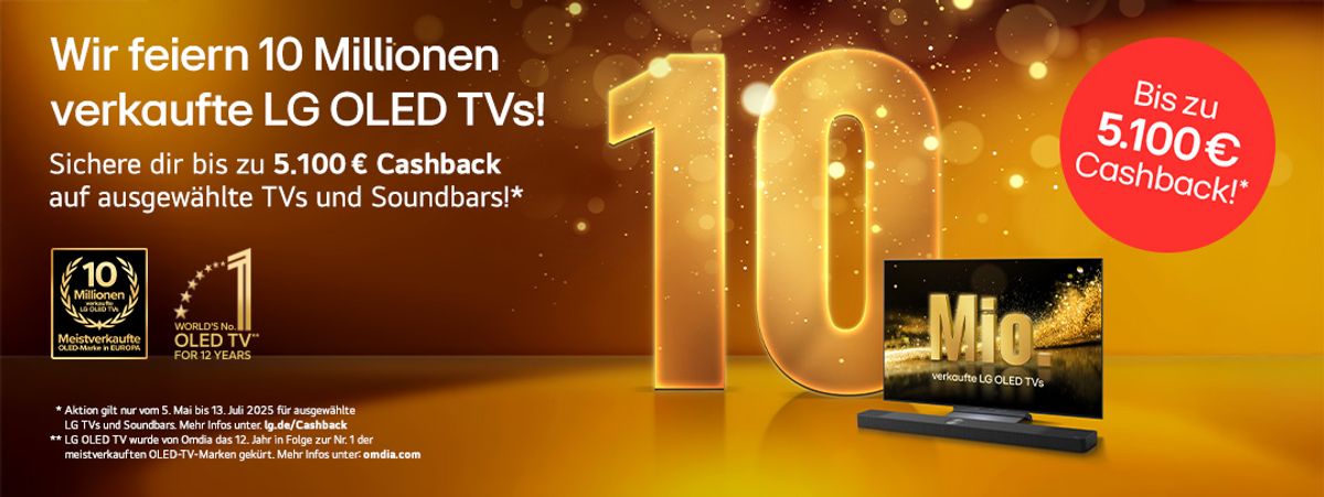 10 Mio OLED TVs von LG
