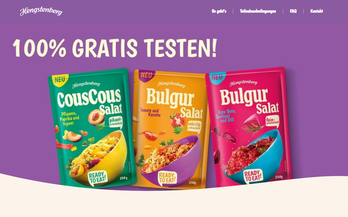 Hengstenberg Testen Cashback 2026