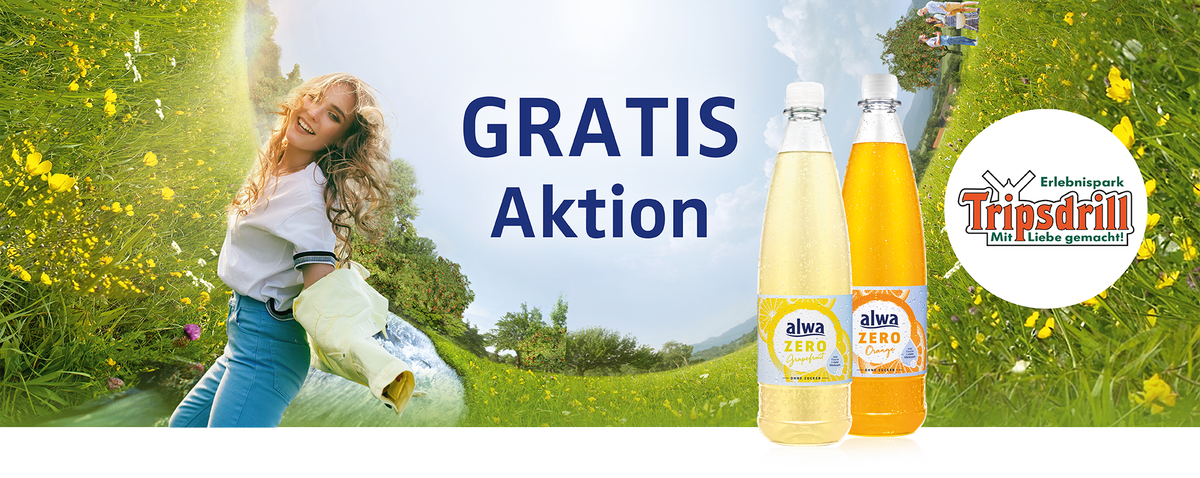 alwa ZERO Zugabeaktion mit Tripsdrill