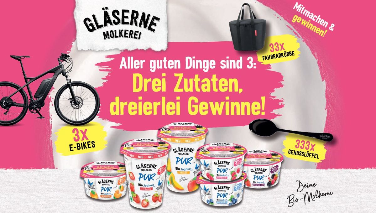 Gläserne Molkerei Gewinnspiel 2023
