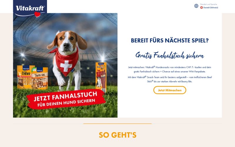 Vitakraft — Vitakraft Fanpakete Gewinnspiel & Zugabe 2026