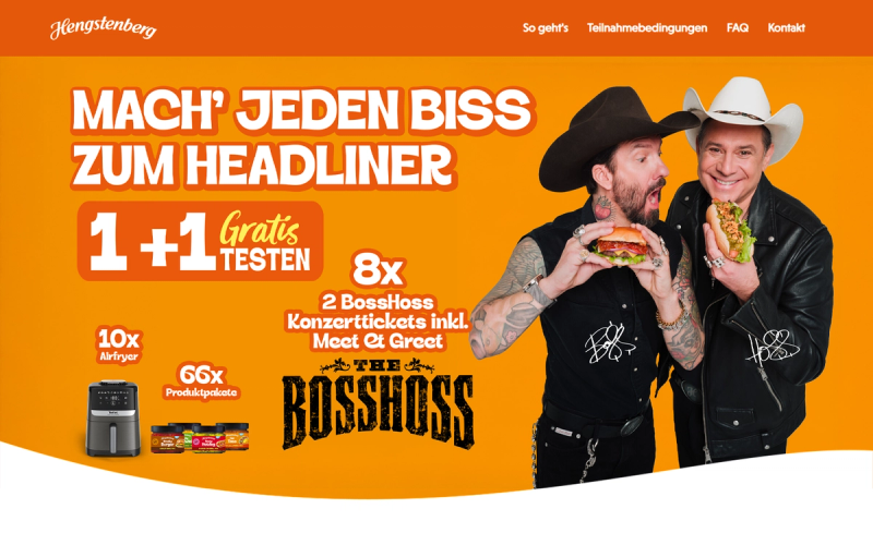Hengstenberg — Hengstenberg Headliner Cashback & Gewinnspiel 2026