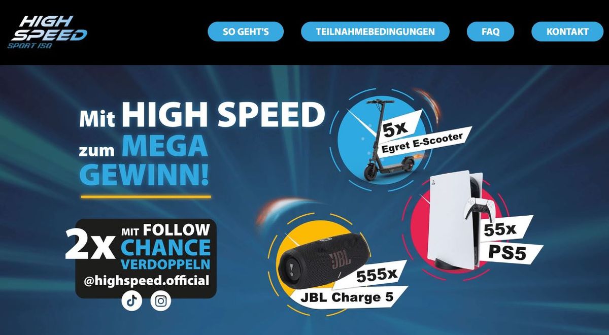 HIGH SPEED Gewinnspiel 2024
