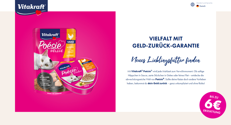 Vitakraft — Vitakraft Cashback Aktion 2025