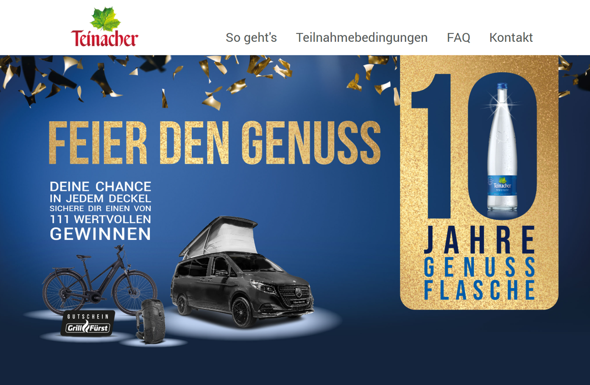 Teinacher Jubiläumsgewinnspiel 2025