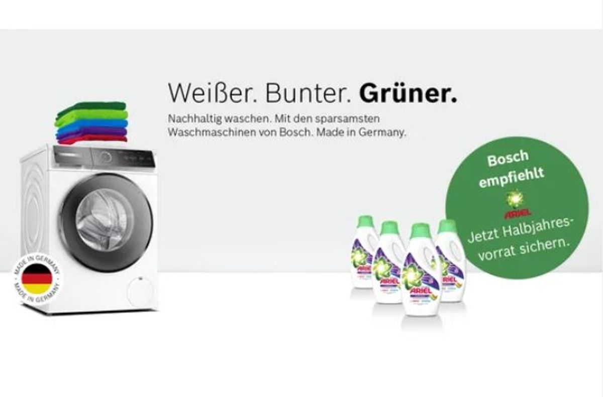 Bosch Zugabeaktion mit Ariel