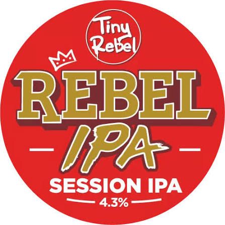 Tiny Rebel IPA pump clip