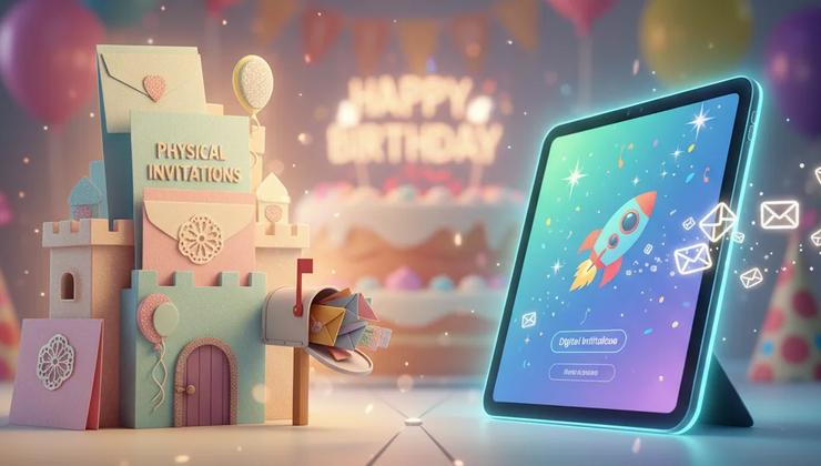 Digital vs. Physical Birthday Invitations: Which Reigns Supreme for Your Kid's Big Day? 💌