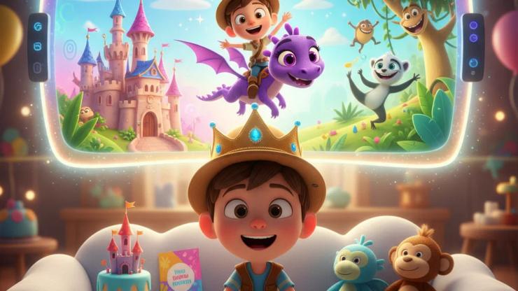 Make Their Birthday Magical: A Personalized Animated Card for Kids!
