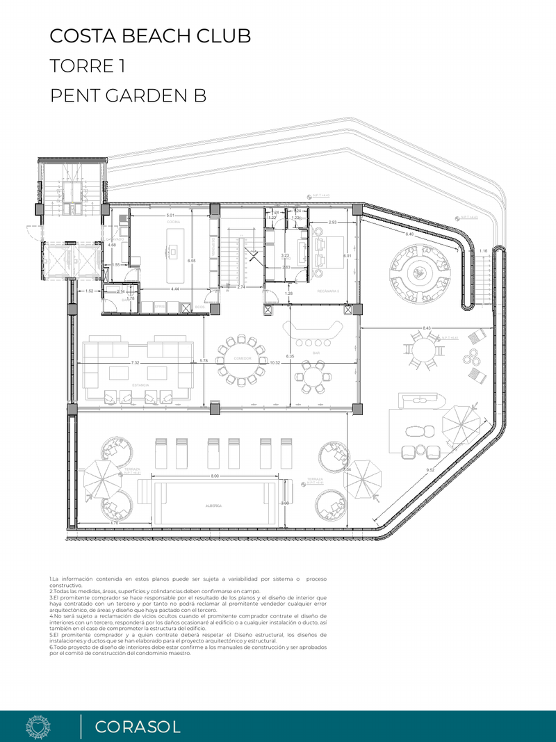 Plano de Torre 1 · Unidad 3B