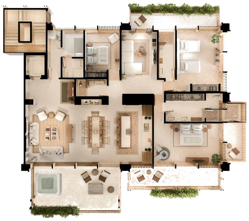 Plano de Departamento Tipo