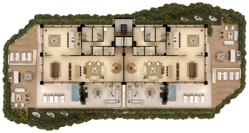 Plano de Pent Garden