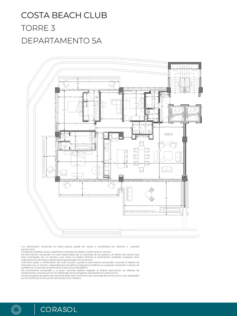 Plano de Torre 3 · Unidad 5A