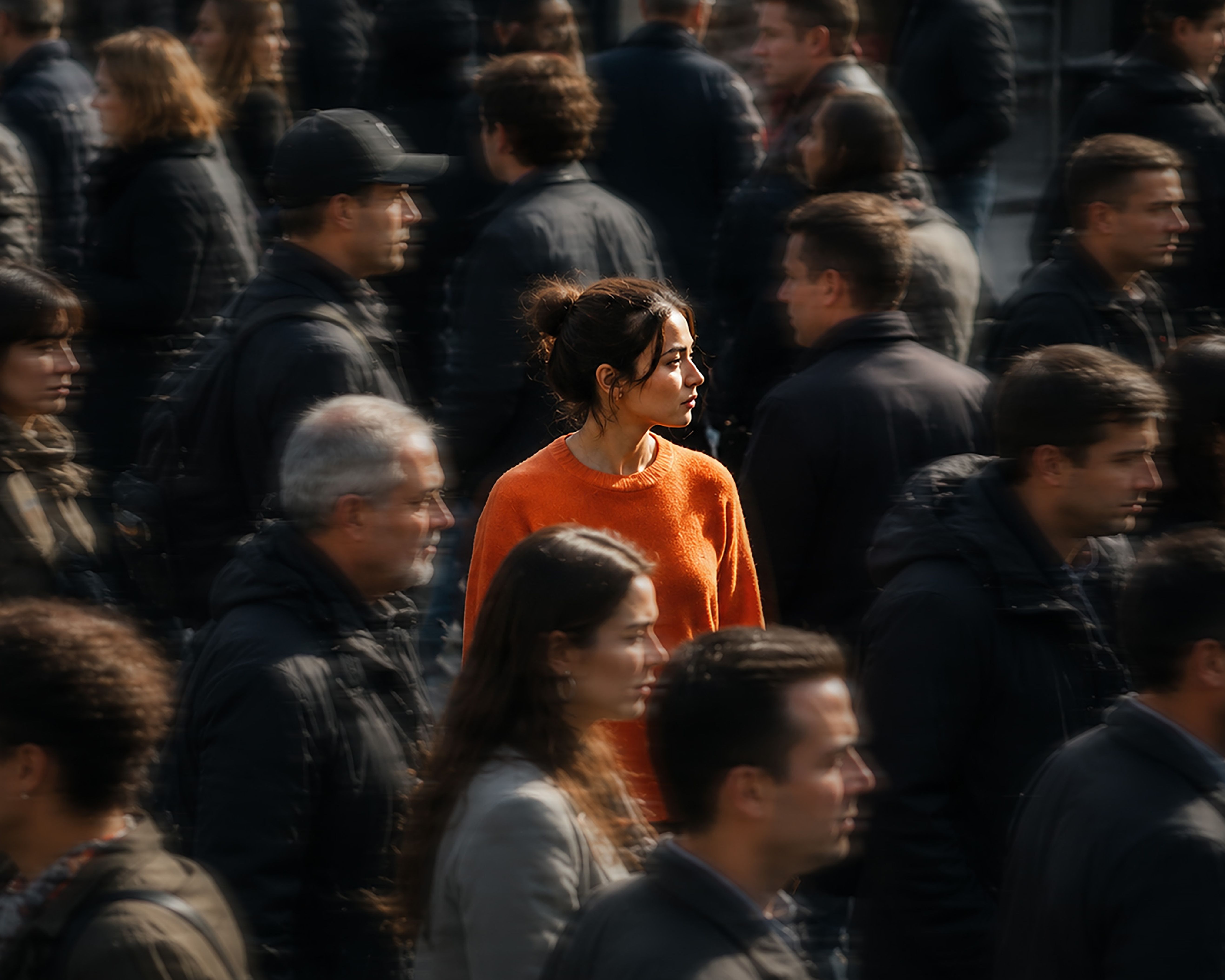 Women in the crowd