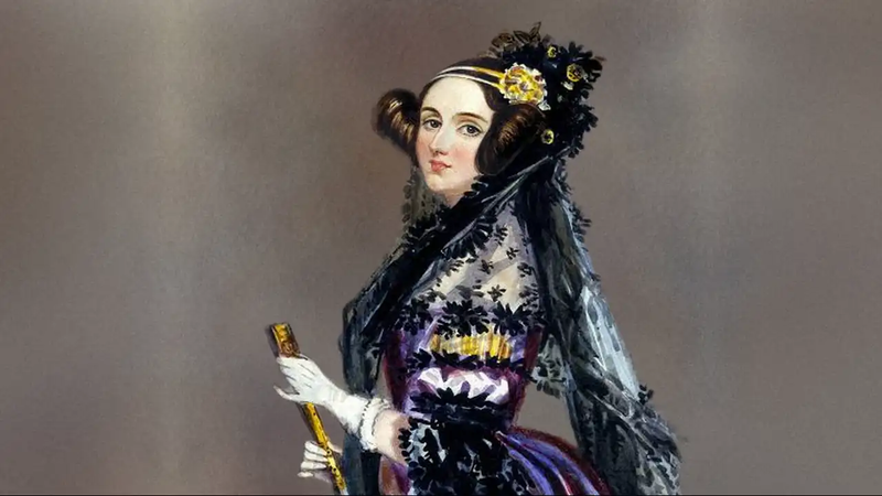 Ilustração animada de Ada Lovelace, a primeira programadora da história