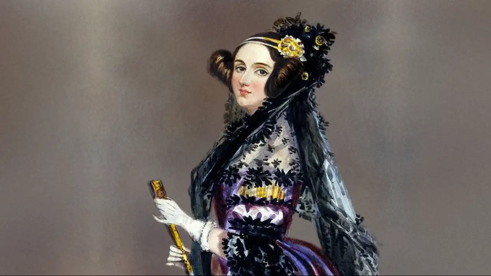 Ilustração animada de Ada Lovelace, a primeira programadora da história