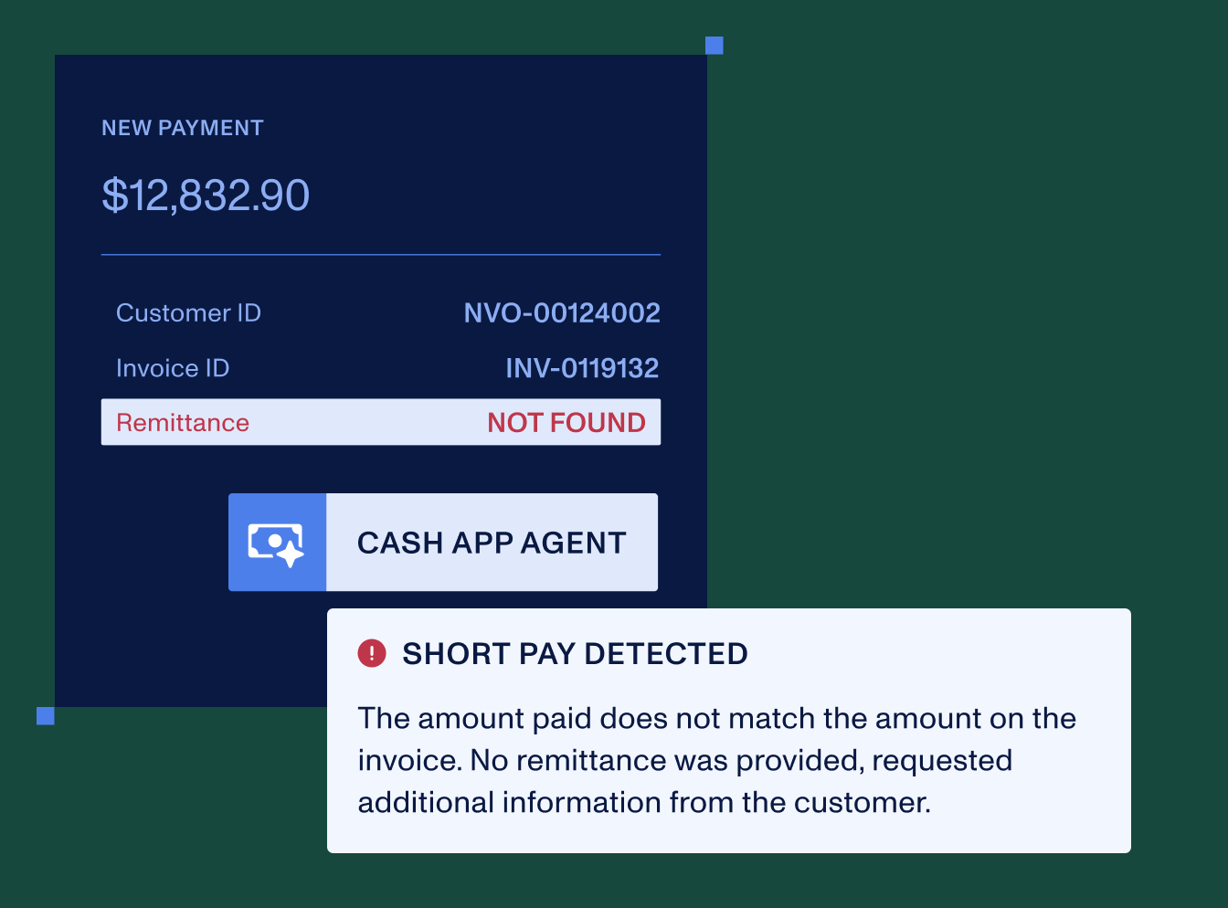 The Nuvo cash application agent