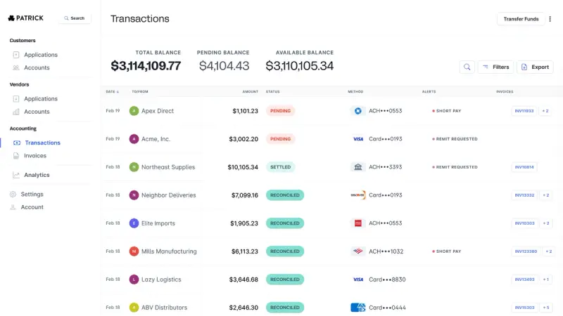 Nuvo AR Suite dashboard with AI agents automating payments, cash application and collections