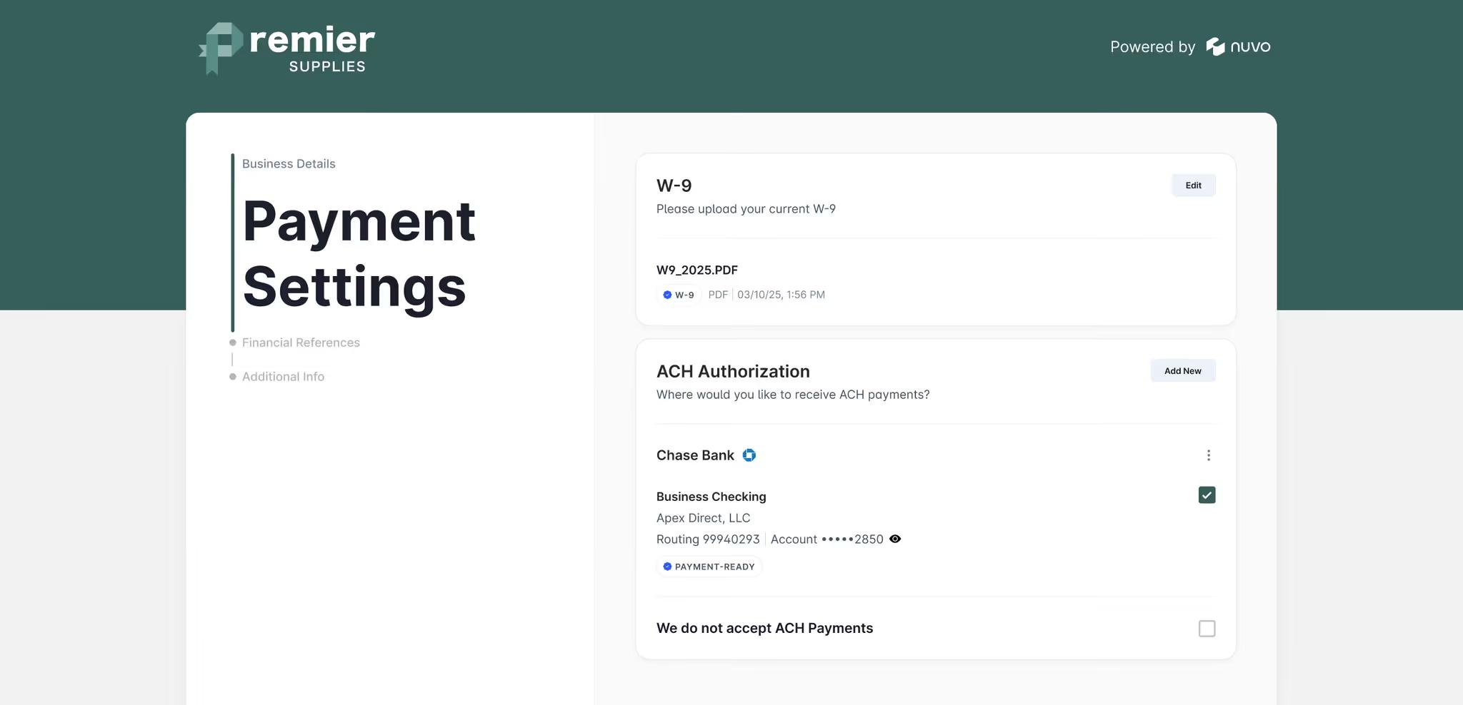 Building Nuvo’s Vendor Network