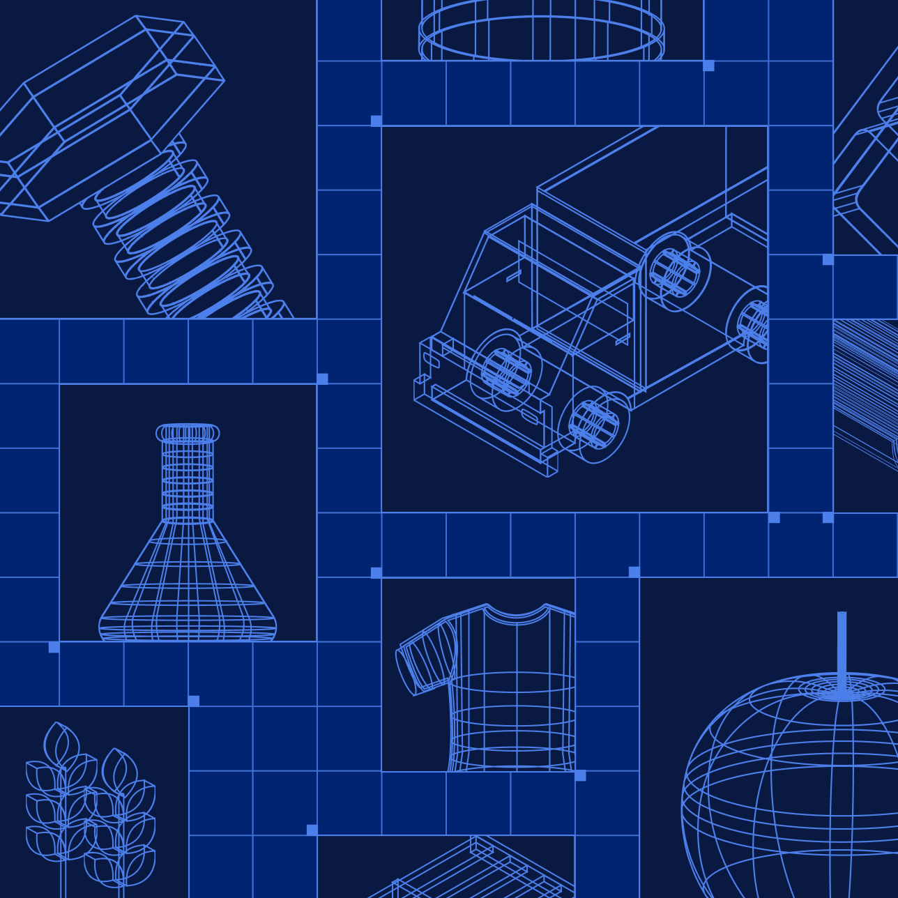 Image of shipping containers, the physical goods economy runs on a connected trade network