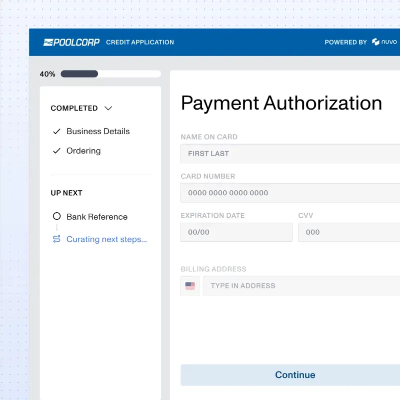 Capturing customer payment methods during onboarding