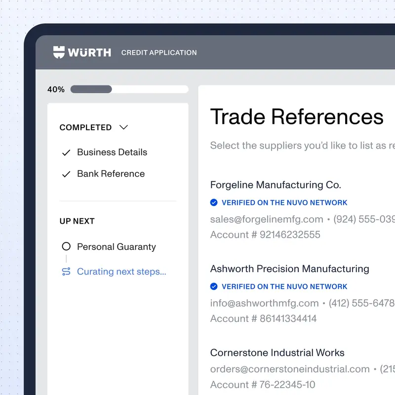 Customer Onboarding for Manufacturers