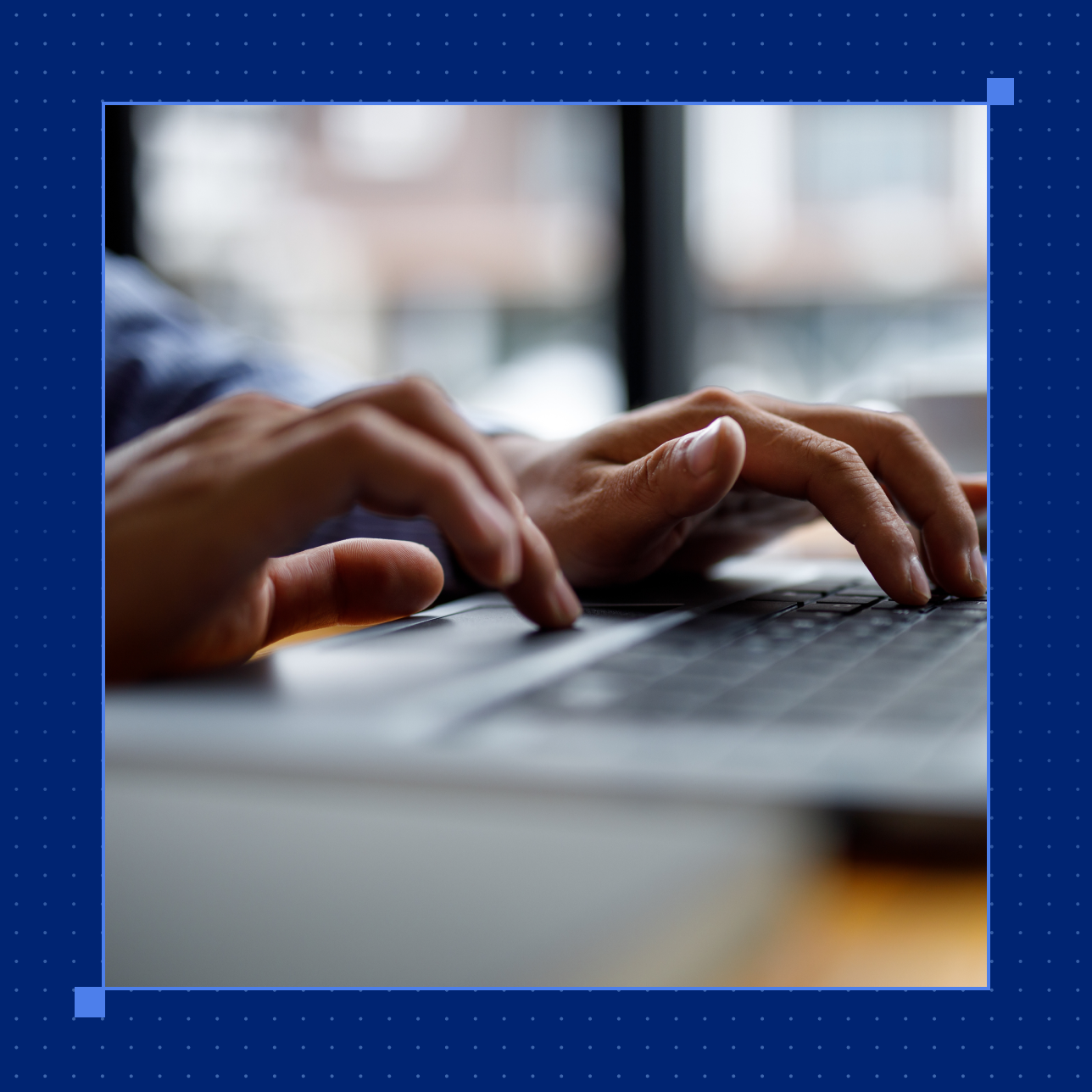 A woman identifies overdue customer accounts in preparation for sending each a dunning letter.