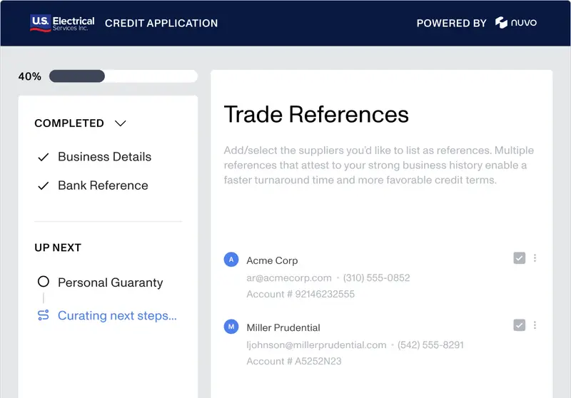 Customer Credit Application