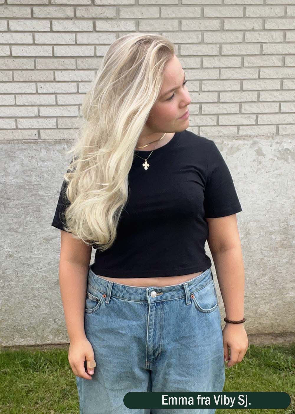 Women's Cropped Tee Black