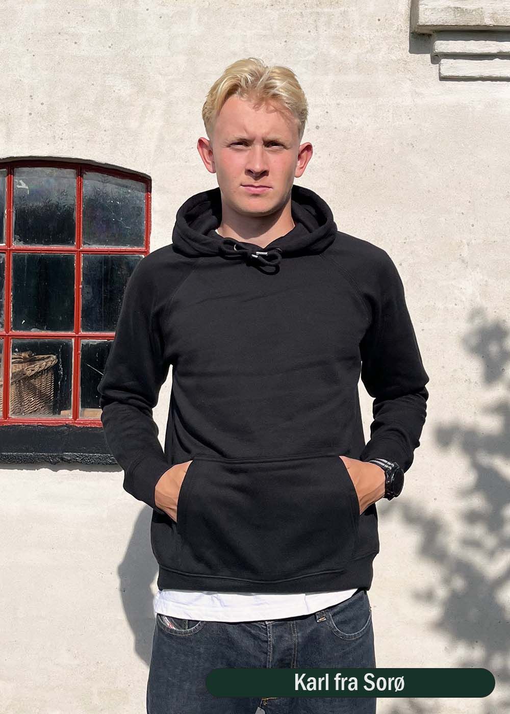 Pure Organic Hoodie Black