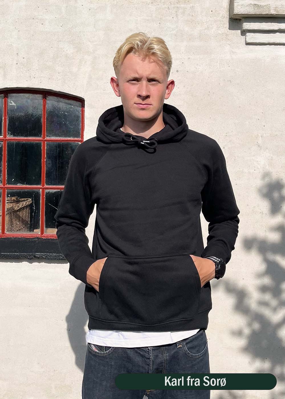 Pure Organic Hoodie Black