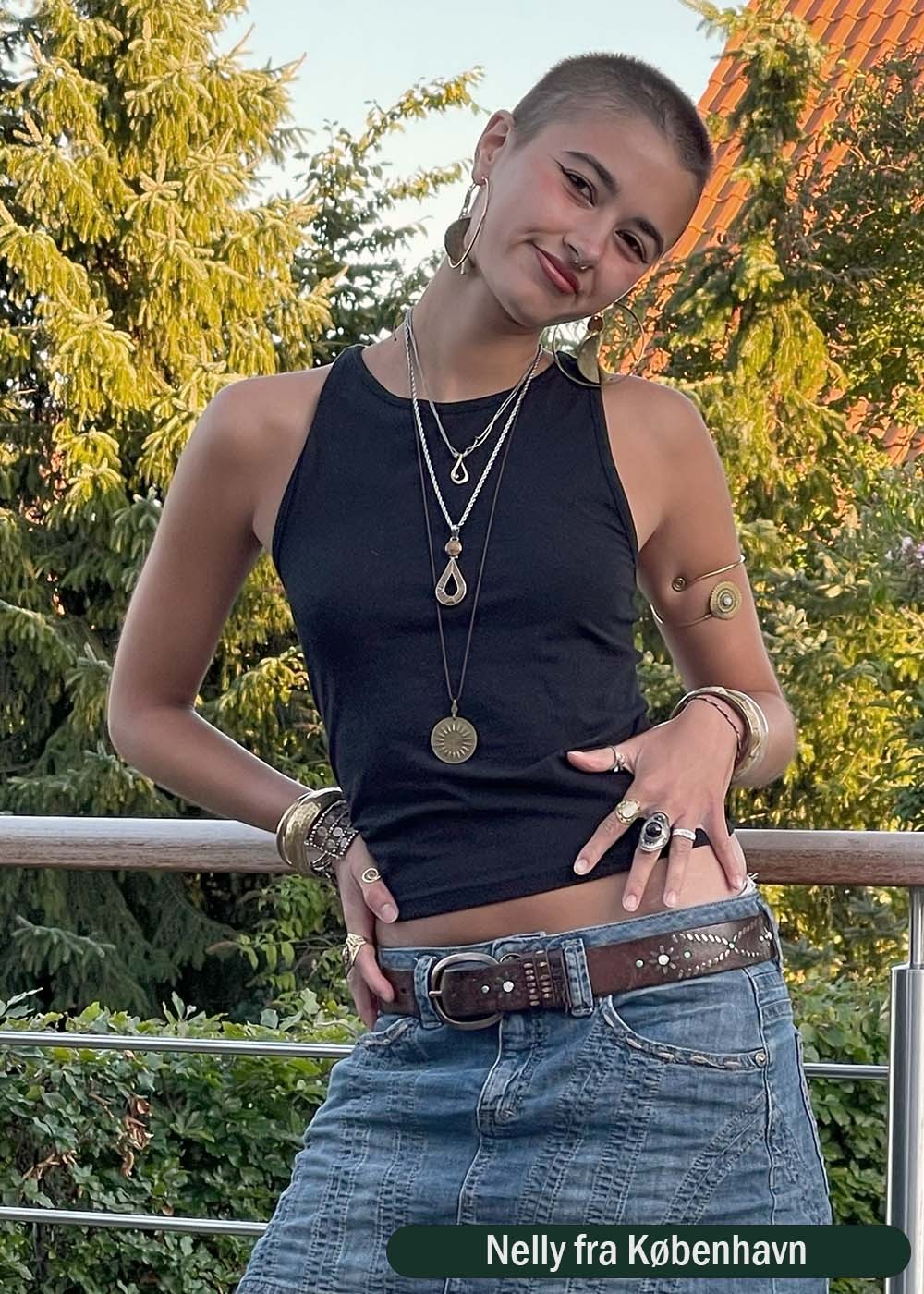 Women's Racer Top Black