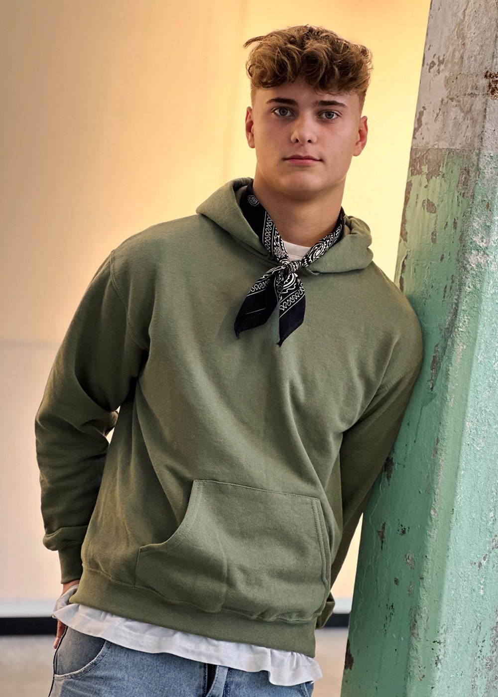 Fruit Of The Loom Hoodie Classic Olive