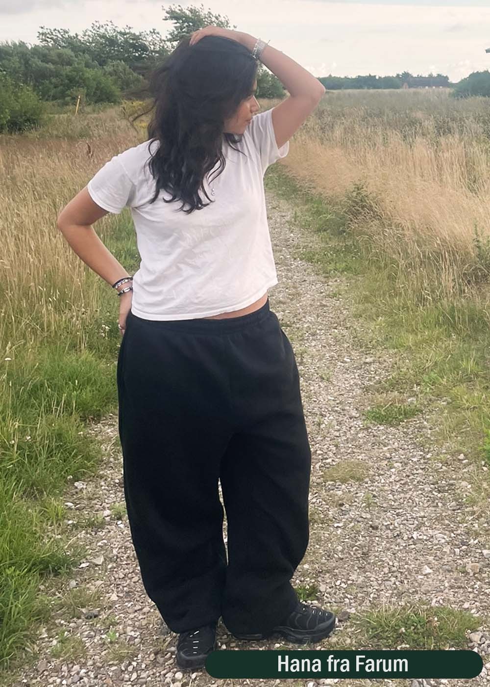 Organic Lux Oversize Pants Black