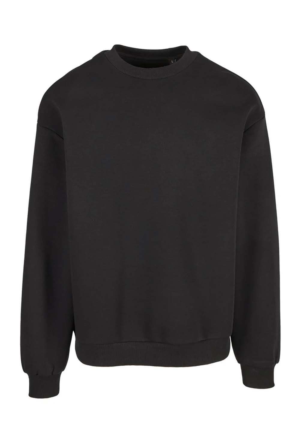 Organic Lux Oversize Crewneck Black