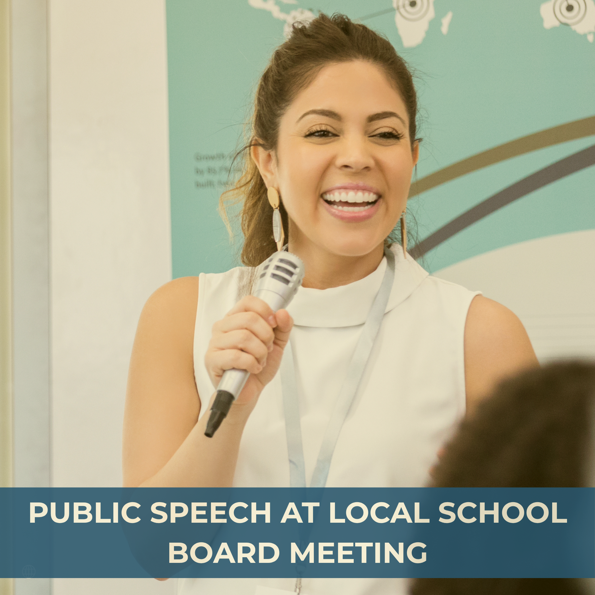 Public Speeches at Local School Board Meeting