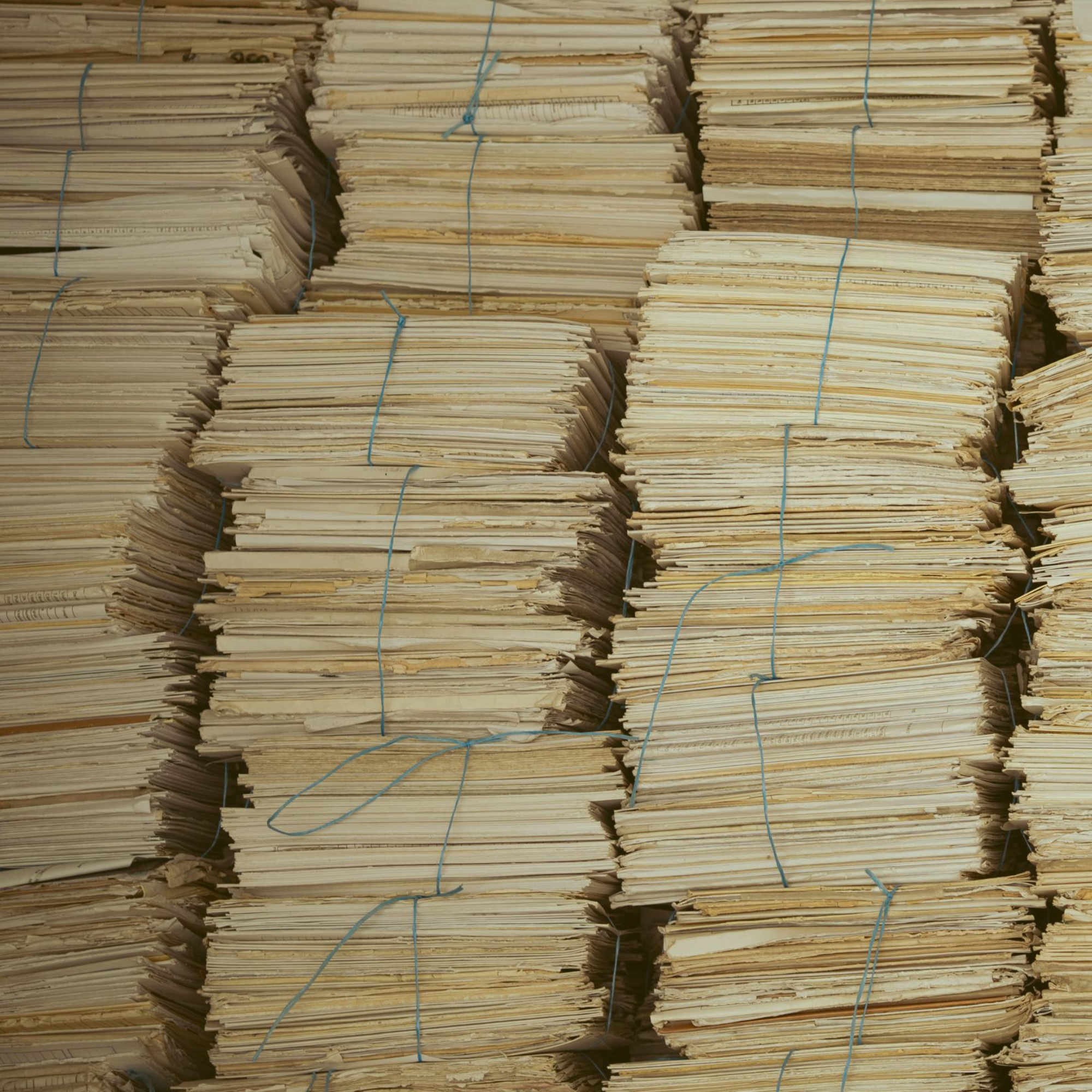 An official frowns at a pile of action notices