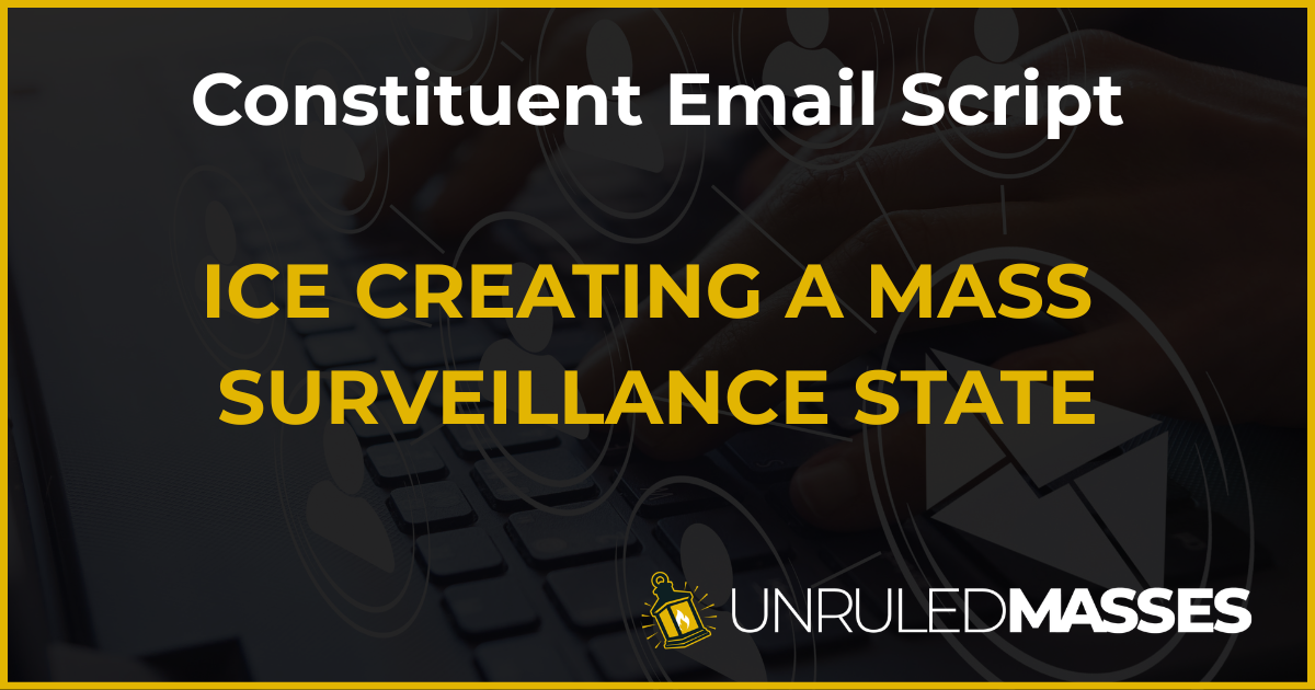 Ice Mass Surveillance: Constituent Email Script