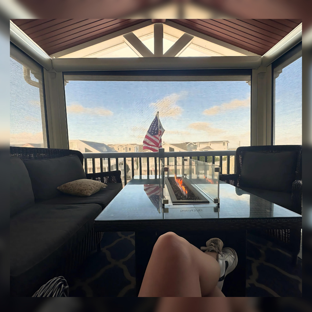 Transform Your Outdoor Space with Motorized Shades: How South Jersey Blinds & Beyond Upgraded Our Customers Patio into a Four-Season Room!