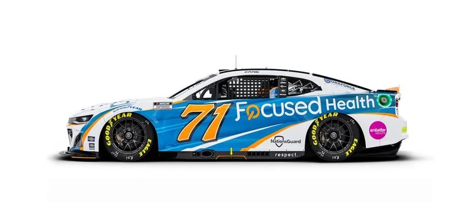 Zane Smith will drive the No. 71 Focused Health Chevrolet.