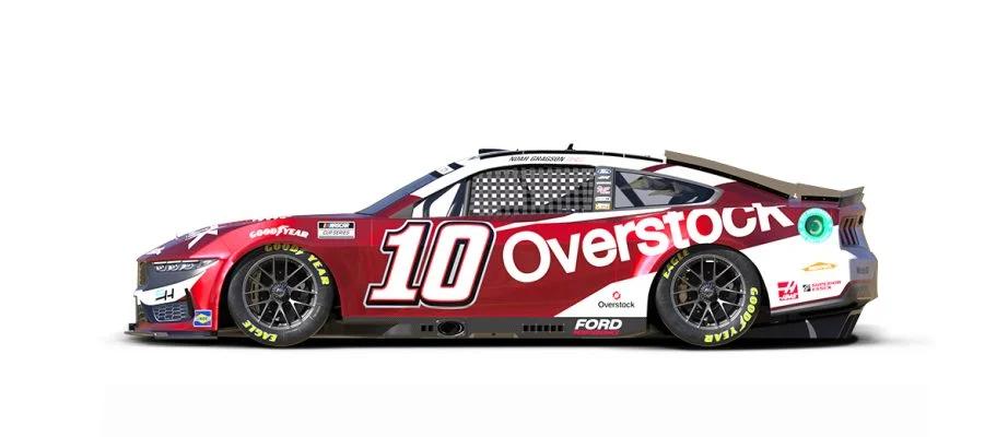 Noah Gragson will drive the No. 10 Overstock.com Ford.